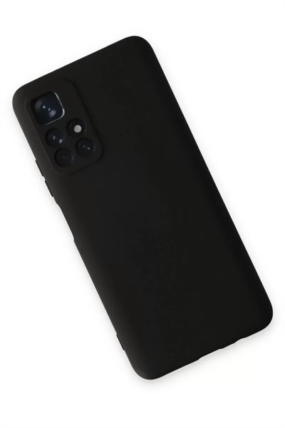 Xiaomi Redmi Note 11T Kılıf Nano içi Kadife Silikon - Siyah
