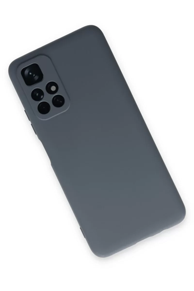 Xiaomi Redmi Note 11T Kılıf Nano içi Kadife Silikon - Gri