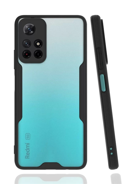 Xiaomi Redmi Note 11T Kılıf Platin Silikon - Siyah