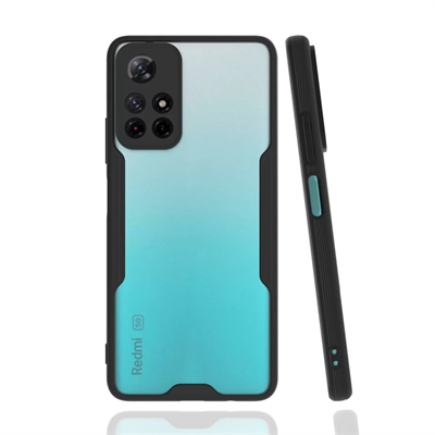 Xiaomi Redmi Note 11T Kılıf Platin Silikon - Siyah