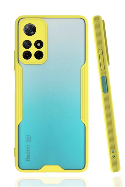 Xiaomi Redmi Note 11T Kılıf Platin Silikon - Sarı