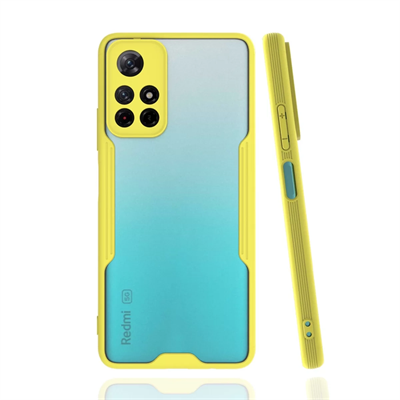 Xiaomi Redmi Note 11T Kılıf Platin Silikon - Sarı