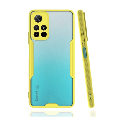 Xiaomi Redmi Note 11T Kılıf Platin Silikon - Sarı