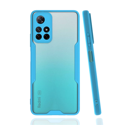 Xiaomi Redmi Note 11T Kılıf Platin Silikon - Mavi