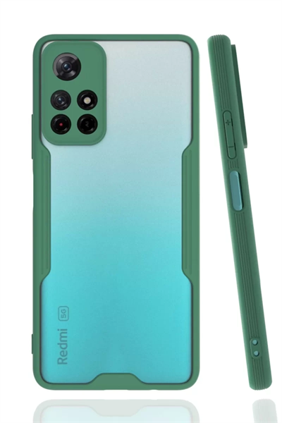 Xiaomi Redmi Note 11T Kılıf Platin Silikon - Yeşil