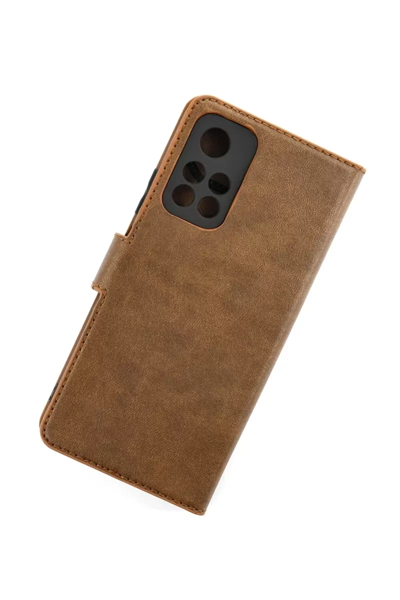 Xiaomi Redmi Note 11T Kılıf Trend S Plus Kapaklı Kılıf - Taba