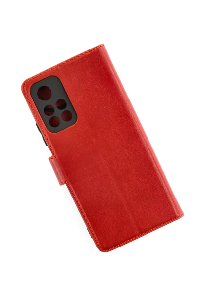 Xiaomi Redmi Note 11T Kılıf Trend S Plus Kapaklı Kılıf - Kırmızı