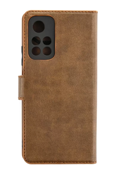 Xiaomi Redmi Note 11T Kılıf Trend S Plus Kapaklı Kılıf - Taba