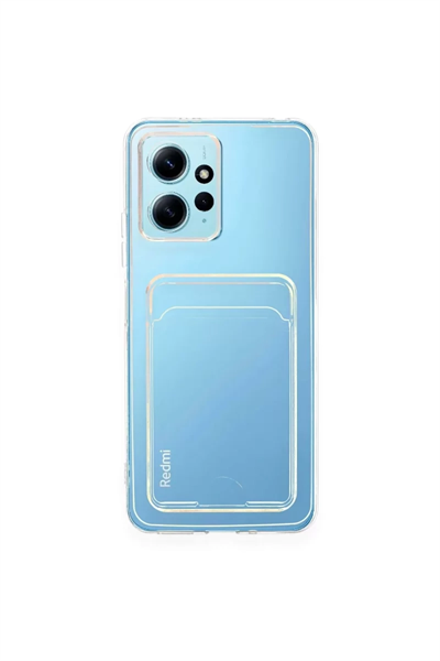 Xiaomi Redmi Note 12 4G Kılıf Kart Şeffaf Silikon - Şeffaf