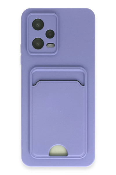 Xiaomi Redmi Note 12 4G Kılıf Kelvin Kartvizitli Silikon - Lila