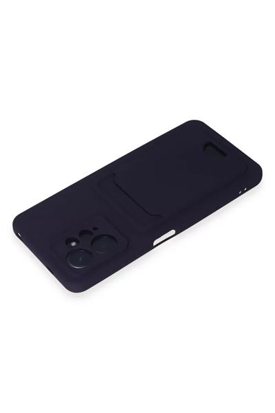 Xiaomi Redmi Note 12 4G Kılıf Kelvin Kartvizitli Silikon - Derin Mor