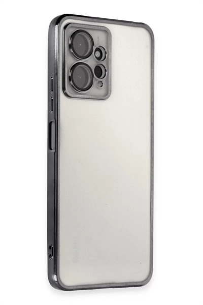 Xiaomi Redmi Note 12 4G Kılıf Lensli Silikon - Siyah