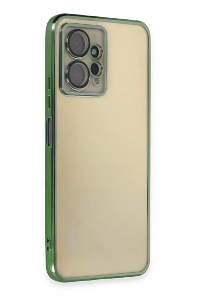 Xiaomi Redmi Note 12 4G Kılıf Lensli Silikon - Yeşil