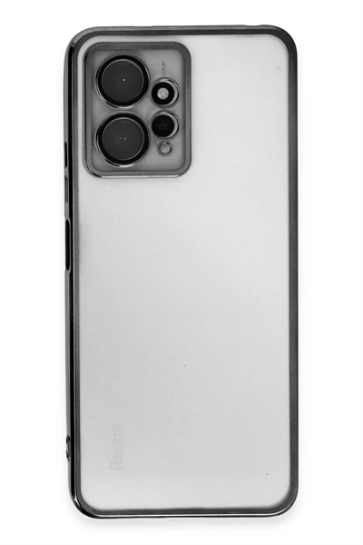 Xiaomi Redmi Note 12 4G Kılıf Lensli Silikon - Siyah
