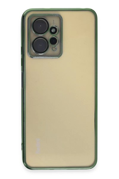 Xiaomi Redmi Note 12 4G Kılıf Lensli Silikon - Yeşil
