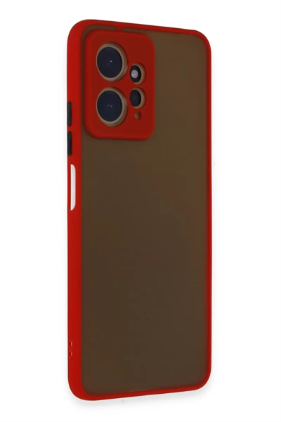 Xiaomi Redmi Note 12 4G Kılıf Montreal Silikon Kapak - Kırmızı