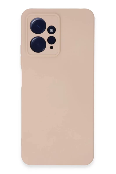 Xiaomi Redmi Note 12 4G Kılıf Nano içi Kadife Silikon - Pudra