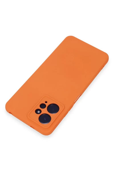 Xiaomi Redmi Note 12 4G Kılıf Nano içi Kadife Silikon - Turuncu
