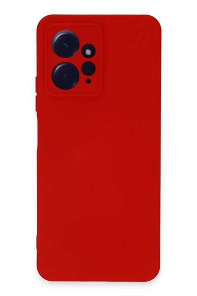 Xiaomi Redmi Note 12 4G Kılıf Nano içi Kadife Silikon - Kırmızı