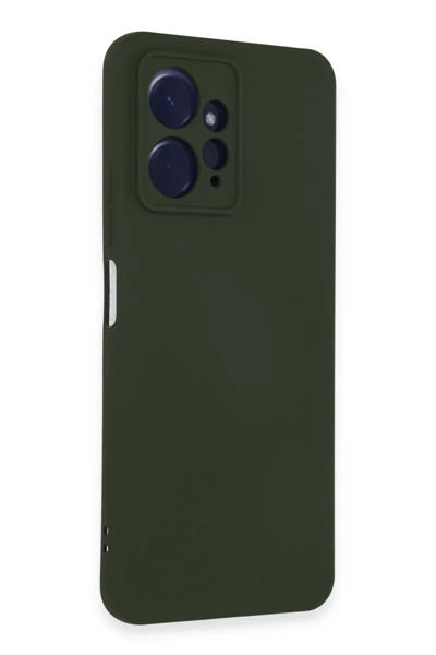 Xiaomi Redmi Note 12 4G Kılıf Nano içi Kadife Silikon - Koyu Yeşil