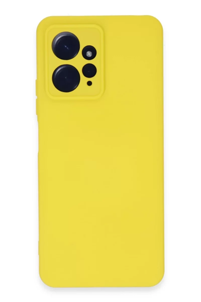 Xiaomi Redmi Note 12 4G Kılıf Nano içi Kadife Silikon - Sarı