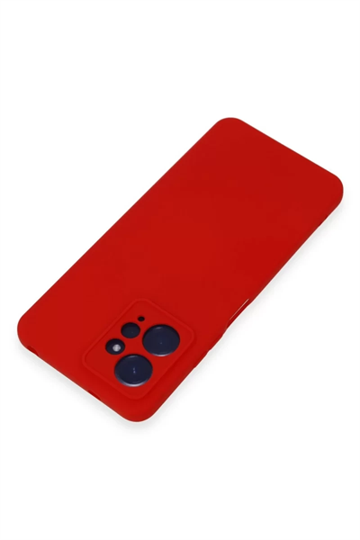 Xiaomi Redmi Note 12 4G Kılıf Nano içi Kadife Silikon - Kırmızı