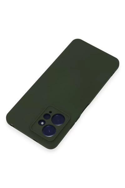 Xiaomi Redmi Note 12 4G Kılıf Nano içi Kadife Silikon - Koyu Yeşil