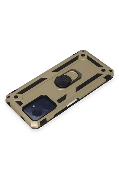 Xiaomi Redmi Note 12 4G Kılıf Sofya Yüzüklü Silikon Kapak - Gold