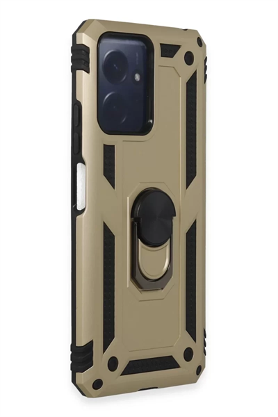 Xiaomi Redmi Note 12 4G Kılıf Sofya Yüzüklü Silikon Kapak - Gold