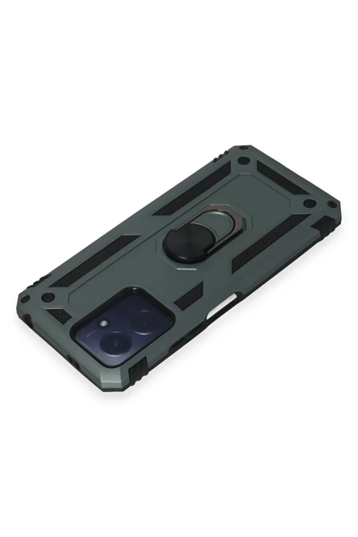 Xiaomi Redmi Note 12 4G Kılıf Sofya Yüzüklü Silikon Kapak - Yeşil