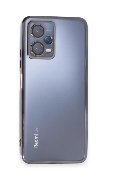 Xiaomi Redmi Note 12 5G Kılıf Lensli Silikon - Siyah
