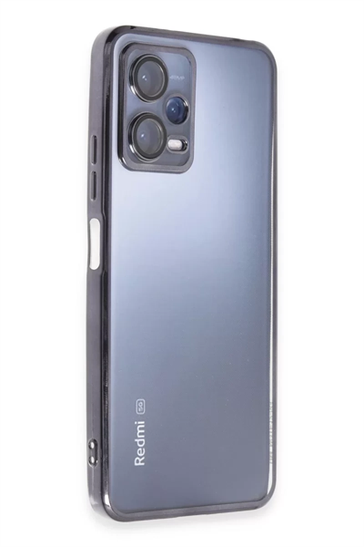 Xiaomi Redmi Note 12 5G Kılıf Lensli Silikon - Siyah