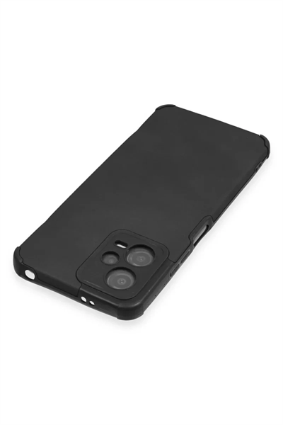 Xiaomi Redmi Note 12 5G Kılıf Loop Deri Silikon - Siyah