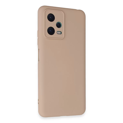 Xiaomi Redmi Note 12 5G Kılıf Nano içi Kadife Silikon - Pudra