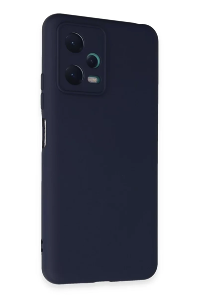Xiaomi Redmi Note 12 5G Kılıf Nano içi Kadife Silikon - Lacivert