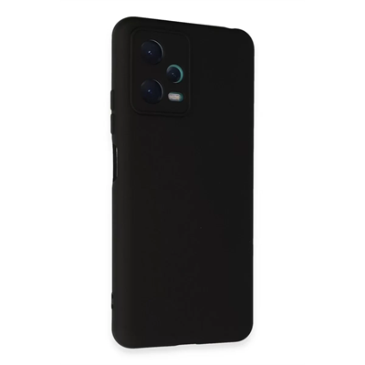 Xiaomi Redmi Note 12 5G Kılıf Nano içi Kadife Silikon - Siyah