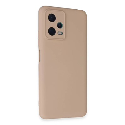 Xiaomi Redmi Note 12 5G Kılıf Nano içi Kadife Silikon - Pudra