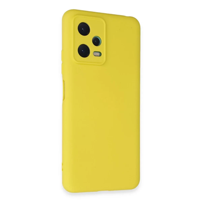 Xiaomi Redmi Note 12 5G Kılıf Nano içi Kadife Silikon - Sarı