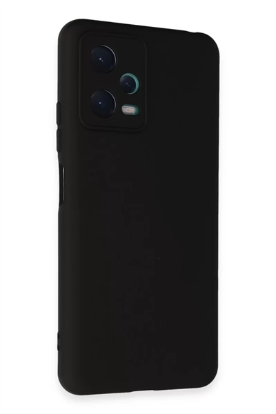 Xiaomi Redmi Note 12 5G Kılıf Nano içi Kadife Silikon - Siyah