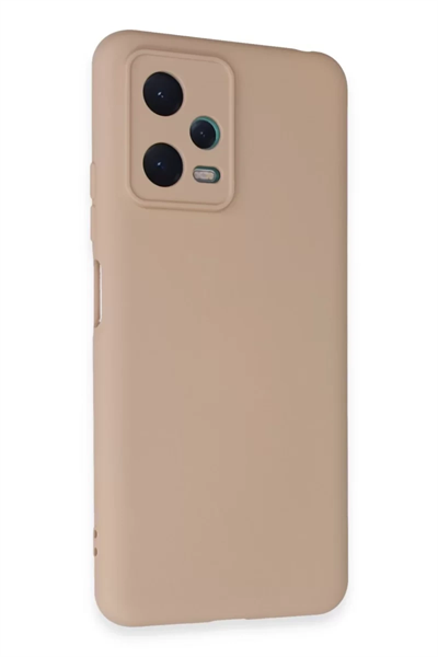 Xiaomi Redmi Note 12 5G Kılıf Nano içi Kadife Silikon - Pudra