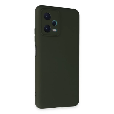 Xiaomi Redmi Note 12 5G Kılıf Nano içi Kadife Silikon - Koyu Yeşil