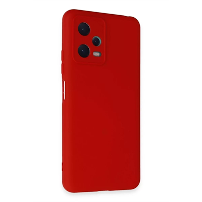 Xiaomi Redmi Note 12 5G Kılıf Nano içi Kadife Silikon - Kırmızı