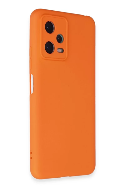 Xiaomi Redmi Note 12 5G Kılıf Nano içi Kadife Silikon - Turuncu