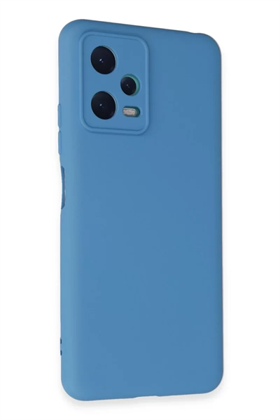Xiaomi Redmi Note 12 5G Kılıf Nano içi Kadife Silikon - Mavi