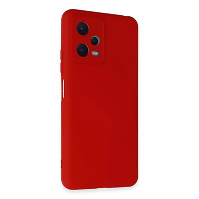 Xiaomi Redmi Note 12 5G Kılıf Nano içi Kadife Silikon - Kırmızı