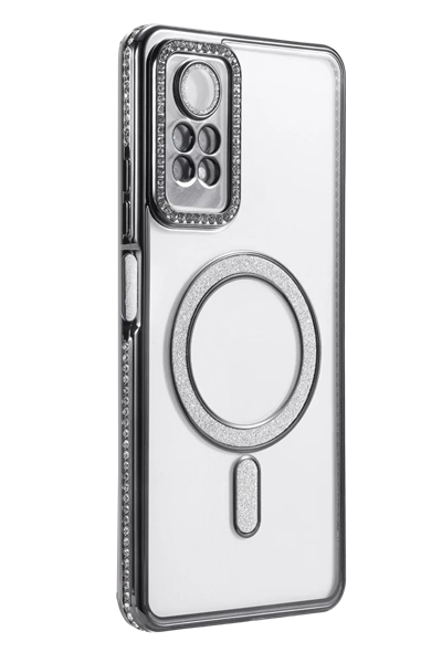 Xiaomi Redmi Note 12 Pro 4G Joke Simli Magneticsafe Kılıf - Siyah
