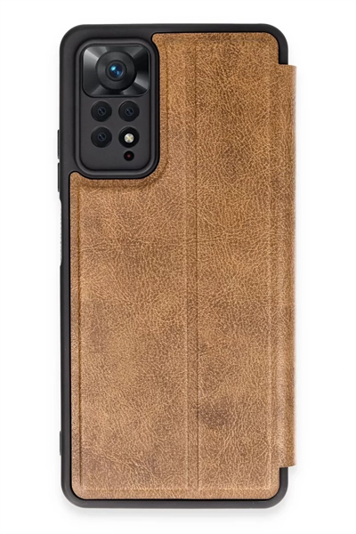 Xiaomi Redmi Note 12 Pro 4G Kılıf Flip Cover - Taba