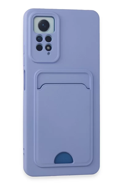 Xiaomi Redmi Note 12 Pro 4G Kılıf Kelvin Kartvizitli Silikon - Lila