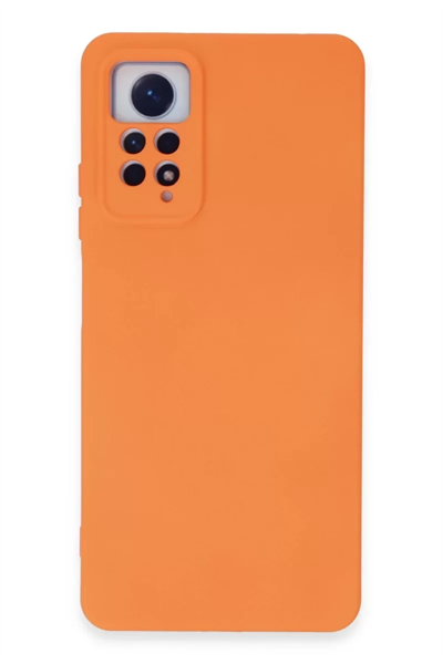 Xiaomi Redmi Note 12 Pro 4G Kılıf Nano içi Kadife Silikon - Turuncu