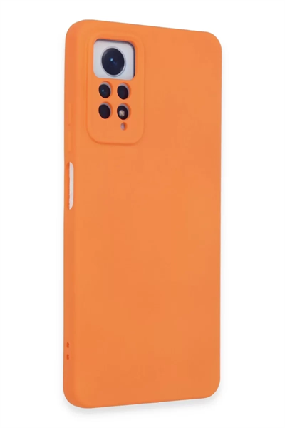 Xiaomi Redmi Note 12 Pro 4G Kılıf Nano içi Kadife Silikon - Turuncu